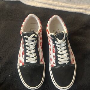 Vans Black and Red Women's Sneakers